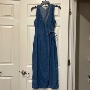 Vintage Chambray Wrap Dress